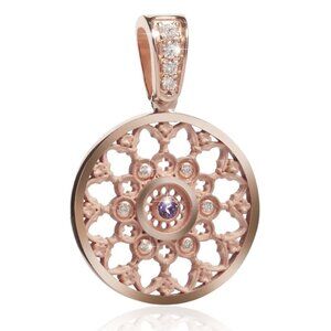 Humulis Florence Necklace and Pendant - Rose Gold-Plated Sterling Silver 925